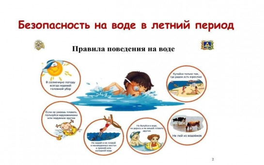 Безопасность на воде в летний период